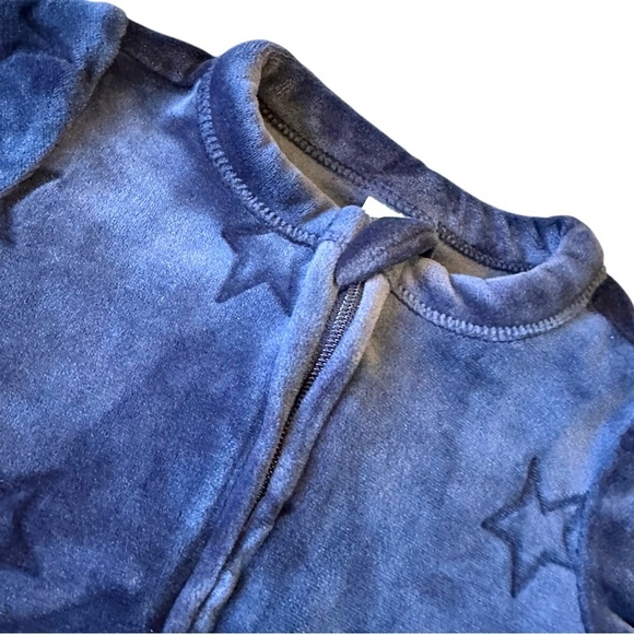 Baby Blue Star Print Onesie - Picture 2 of 5